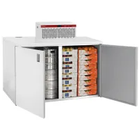 Armoire de stockage 1800l avec groupe +2 / +8°c - Diamond - RBB/4_4_URA/P3-R2