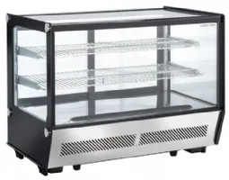 Vitrine réfrigérée de comptoir 160 L +1/+12°C longueur 880 mm - Coolhead - RC 160SQ