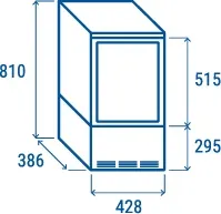 Photo 5 - Vitrine réfrigérée de comptoir 58 l blanche +2/+12°c longueur 428 mm - coolhead - rc 58w - Cool head italie - RC 58W