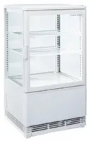 Vitrine réfrigérée de comptoir 58 L blanche +2/+12°C longueur 428 mm - Coolhead - RC 58W