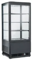 Vitrine réfrigérée de comptoir 78 L noire +2/+12°C longueur 428 mm - Coolhead - RC 78B