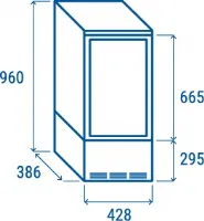 Photo 5 - Vitrine réfrigérée de comptoir 78 l blanche +2/+12°c longueur 428 mm - coolhead - rc 78w - Cool head italie - RC 78W