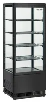 Vitrine réfrigérée positive noire 4 clayettes +2/+12°C 428x386x1110 mm - Coolhead - RC 98B Vitrine réfrigérée positive noire 4 clayettes +2/+12°C 428x386x1110 mm - Coolhead - RC 98B