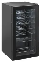 Cave à vin 1 porte vitrée 90 L 29 bouteilles +4/+18°C - Coolhead - RCS 88 Cave à vin 1 porte vitrée 90 L 29 bouteilles +4/+18°C - Coolhead - RCS 88