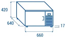 Photo 6 - Cellule de refroidissement rapide gn 2/3 +10/-38°c - coolhead - rf 23a - Cool head italie - RF 23A