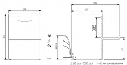 Photo 4 - Lave-vaisselle professionnel panier 500 x 500 mm triphasé - furnotel - river262v1 - Elettrobar - RIVER262V1