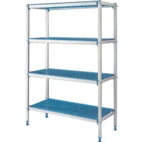 Rayonnage linéaire en aluminium anodisé 4 niveaux 990x400x1750 mm - diamond - rla/094-4/ef - Diamond - RLA/094-4/EF Rayonnage linéaire en aluminium anodisé 4 niveaux 990x400x1750 mm - diamond - rla/094-4/ef - Diamond - RLA/094-4/EF