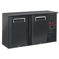 Arrière bar professionnel 2 portes , 320 litres, positif - Diamond Promo - RLB2-2P