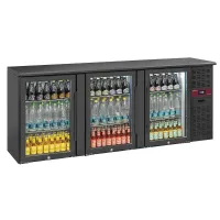 Arrière bar professionnel 3 portes vitrées 500 l positif - diamond promo - rlb3-3g - Diamond promo - RLB3-3G