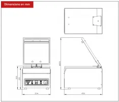 Photo 2 - Machine sous vide à cloche de table inox 450x340x310 mm - psv - s1/40 - Psv group - S1/40