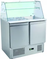 Saladette réfrigérée inox 2 portes gn 1/1, pare-haleine verre droit, capacité 2 gn 1/1 + 3 gn 1/6, +2/+8°c - l2g - s900sq - L2g - S900SQ Saladette réfrigérée inox 2 portes gn 1/1, pare-haleine verre droit, capacité 2 gn 1/1 + 3 gn 1/6, +2/+8°c - l2g - s900sq - L2g - S900SQ