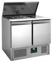 Saladette réfrigérée inox 2 portes gn 1/1, couvercle télescopique, capacité 2 gn 1/1 + 2 gn 1/4, +2/+8°c - l2g - s900std - L2g - S900STD Saladette réfrigérée inox 2 portes gn 1/1, couvercle télescopique, capacité 2 gn 1/1 + 2 gn 1/4, +2/+8°c - l2g - s900std - L2g - S900STD