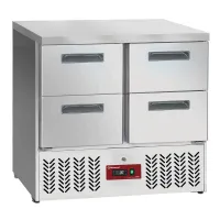 Table frigorifique positive 4 tiroirs gn 1/1 900x700x880 mm - diamond promo - sa26/c4 - Diamond promo - SA26/C4