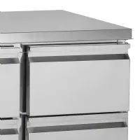 Photo 2 - Comptoir pour saladette gn1/1 avec 4 tiroirs gn1/1 pces - tefcold - sa914 - Tefcold - SA914