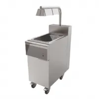 Poste de salage sur roulette avec lampe chauffante pour friteuse électrique série 700 - mirror - salstae800 - Mirror - SALSTAE800 Poste de salage sur roulette avec lampe chauffante pour friteuse électrique série 700 - mirror - salstae800 - Mirror - SALSTAE800