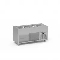 Self-services réfrigéré meuble avec cuve froide capacité 3 gn1/1 prof. 200 température positif - eratos - scfa-120 - Eratos - SCFA-120