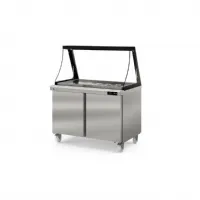 Saladette réfrigérée 1 porte pleine capacité 394 L couvercle rabattable température positive - Coreco - SDTP-48-18-LGL Saladette réfrigérée 1 porte pleine capacité 394 L couvercle rabattable température positive - Coreco - SDTP-48-18-LGL