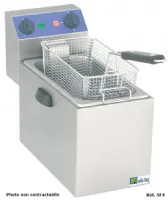 Friteuse à poser petite capacité Monophasé 4 L + 4 L - Afi-Collin-Lucy - SF44