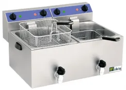 Friteuse à poser petite capacité Monophasé 2 x 8 L - Afi-Collin-Lucy - SF99VC
