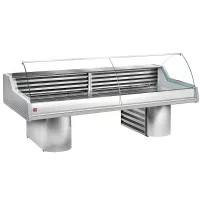 Comptoir vitrine réfrigéré à vitre bombée 2500 mm - diamond promo - sg25b/a1-r2 - Diamond promo - SG25B/A1-R2