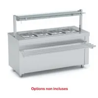Self-services neutre 4 bacs gn1/1 1600x700x850 mm - eratos - sibma-160 - Eratos - SIBMA-160 Self-services neutre 4 bacs gn1/1 1600x700x850 mm - eratos - sibma-160 - Eratos - SIBMA-160