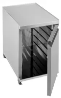 Armoire de rangements inox basse pour silofrit-2 - valentine - silop-2 - Valentine - SILOP-2