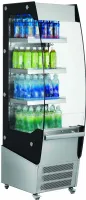 Vitrine réfrigérée libre-service inox 220 L, +2/+10°C, 3 tablettes, éclairage LED - l2g - SIMON Vitrine réfrigérée libre-service inox 220 L, +2/+10°C, 3 tablettes, éclairage LED - l2g - SIMON