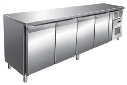 Table desserte réfrigérée positive 511 l - 4 portes - avec groupe logé - sans dosseret - nosem - sn4101tn - Nosem - SN4101TN