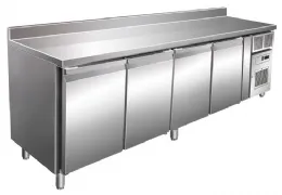 Desserte réfrigérée positive 511 L avec dosseret et 4 portes - Nosem - SN4201TNB Desserte réfrigérée positive 511 L avec dosseret et 4 portes - Nosem - SN4201TNB