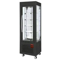 Vitrine panoramique professionnelle noire positive 5 plateaux tournants 600x630x1850 mm - diamond promo - sne/rn-b7-r2 - Diamond promo - SNE/RN-B7-R2 Vitrine panoramique professionnelle noire positive 5 plateaux tournants 600x630x1850 mm - diamond promo - sne/rn-b7-r2 - Diamond promo - SNE/RN-B7-R2
