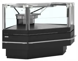 Vitrine de traiteur crèmerie réfrigérée module de coin à 90° positive - Tefcold - SOCA90EXTB