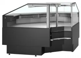 Vitrine de traiteur crèmerie réfrigérée module de coin à 90° positive - Tefcold - SOCA90INTB Vitrine de traiteur crèmerie réfrigérée module de coin à 90° positive - Tefcold - SOCA90INTB