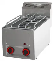 Cuisinière professionnelle Fourneau à gaz à poser 2 feux 6,6 kW - Redfox - SP 30 GL Cuisinière professionnelle Fourneau à gaz à poser 2 feux 6,6 kW - Redfox - SP 30 GL