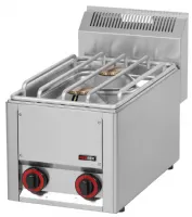 Cuisinière professionnelle Fourneau à gaz à poser 2 feux 9 kW - Redfox - SP 30 GLS Cuisinière professionnelle Fourneau à gaz à poser 2 feux 9 kW - Redfox - SP 30 GLS