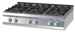 Fourneau à gaz à poser 6 feux 39 kW - RM Gastro - SP 7012 G Fourneau à gaz à poser 6 feux 39 kW - RM Gastro - SP 7012 G