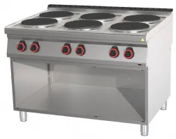 Fourneau triphasé 6 feux 21 kw - redfox - sp 90/120 e - Redfox - SP 90/120 E