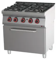 Fourneau statique à gaz sur four 4 feux 27,5 kw - redfox - spbt 70/80 21 g - Redfox - SPBT 70/80 21 G