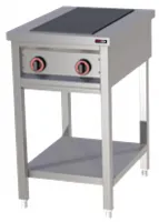 Cuisinière professionnelle triphasé sur placard 2 feux 6 kW - Redfox - SPF 50 E