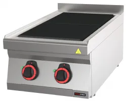 Fourneau triphasé sur placard 2 feux de 2,5 kW - Redfox - SPL 70/04 E Fourneau triphasé sur placard 2 feux de 2,5 kW - Redfox - SPL 70/04 E