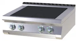 Fourneau triphasé à poser 4 feux 10 kW - RM Gastro - SPL 708 E