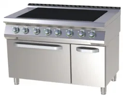 Fourneau triphasé sur four 6 feux 21,3 kW - RM Gastro - SPLT 7120/21 E Fourneau triphasé sur four 6 feux 21,3 kW - RM Gastro - SPLT 7120/21 E