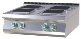 Fourneau triphasé à poser 4 feux 10,4 kW - RM Gastro - SPQ 708 E Fourneau triphasé à poser 4 feux 10,4 kW - RM Gastro - SPQ 708 E