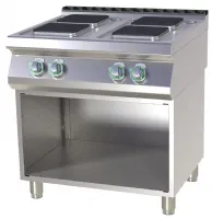 Fourneau triphasé sur placard 4 feux 10,4 kW - RM Gastro - SPQ 780 E