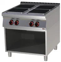 Fourneau triphasé sur placard 4 feux 14 kw - redfox - spq 90/80 e - Redfox - SPQ 90/80 E