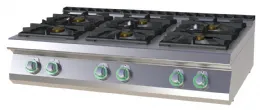 Fourneau à gaz à poser 6 feux 42 kw - rm gastro - sps 7012a g - Rm gastro - SPS 7012A G