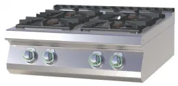 Fourneau à gaz à poser 4 feux 29,5 kW - RM Gastro - SPS 708 G Fourneau à gaz à poser 4 feux 29,5 kW - RM Gastro - SPS 708 G