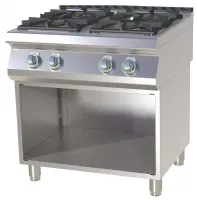 Fourneau à gaz sur placard 4 feux 29,5 kW - RM Gastro - SPS 780 G