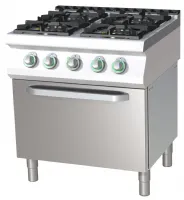 Fourneau à gaz 4 feux 27 kW - RM Gastro - SPT 780/11 GE Fourneau à gaz 4 feux 27 kW - RM Gastro - SPT 780/11 GE