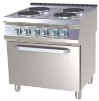 Fourneau triphasé sur four 4 feux 16,7 kW - RM Gastro - SPT 780/21 E