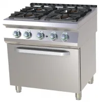 Fourneau à gaz sur four 4 feux 33 kW - RM Gastro - SPT 780/21 G Fourneau à gaz sur four 4 feux 33 kW - RM Gastro - SPT 780/21 G